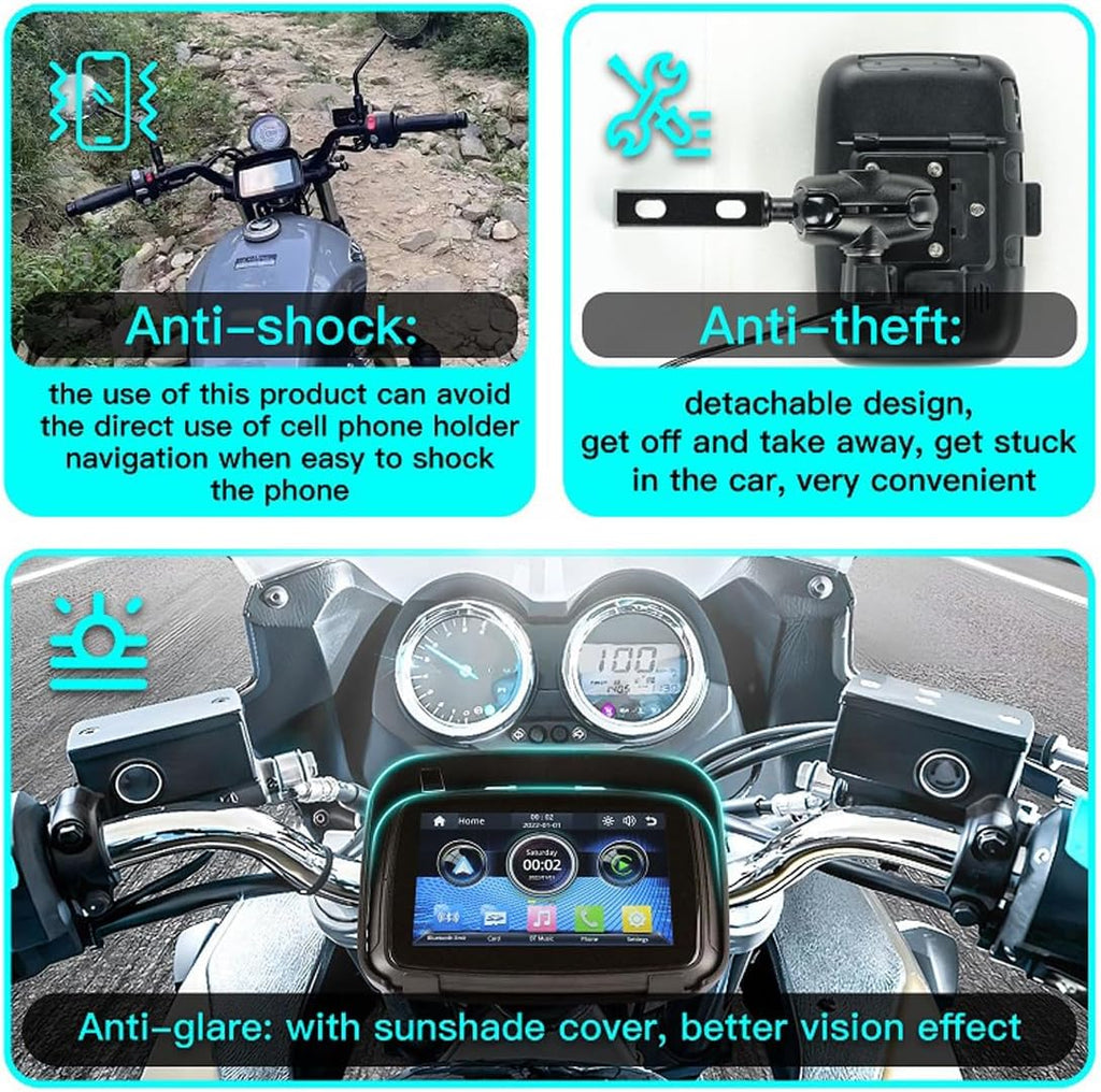 Draagbare motormonitor met 5" (12,7 cm) ips-scherm