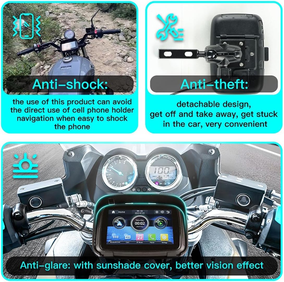 Draagbare motormonitor met 5" (12,7 cm) ips-scherm