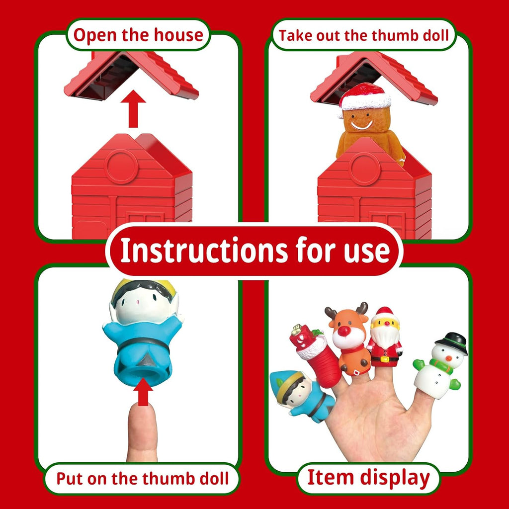 Kerst vingerpoppen set — afbeelding 8