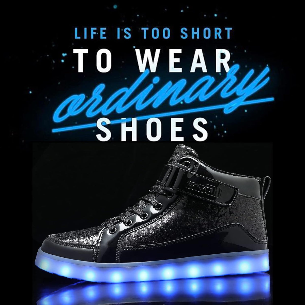 LED sneakers met oplaadbare verlichting