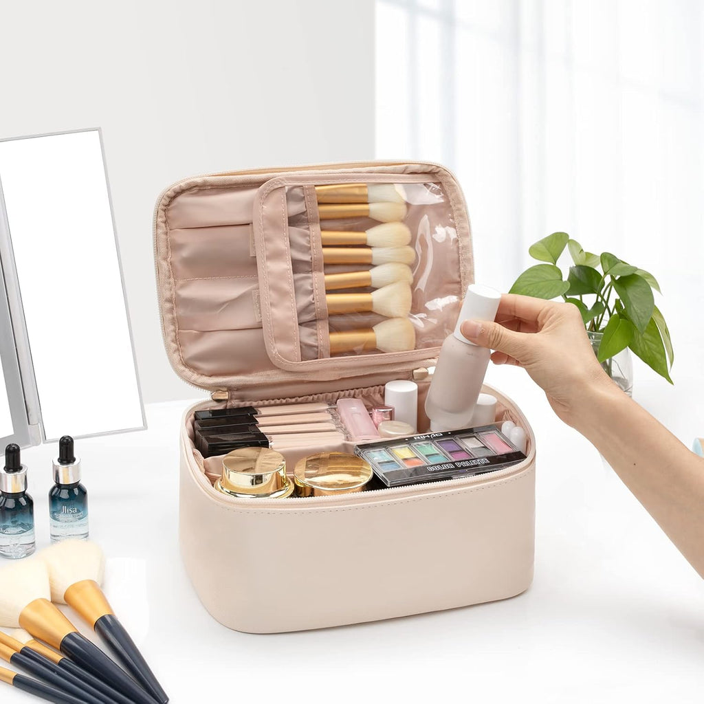 Reisvriendelijke make-up organizer, uitgerust met verdelers — afbeelding 6