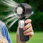 Draagbare opvouwbare handventilator met led-scherm – 100 snelheden