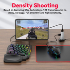 RGB gaming toetsenbord en muiscombinatie – ergonomische controller-adapterset