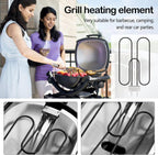 Hoge vermogen RVS grill verwarmingsspoel 2200W voor buiten elektrische BBQ