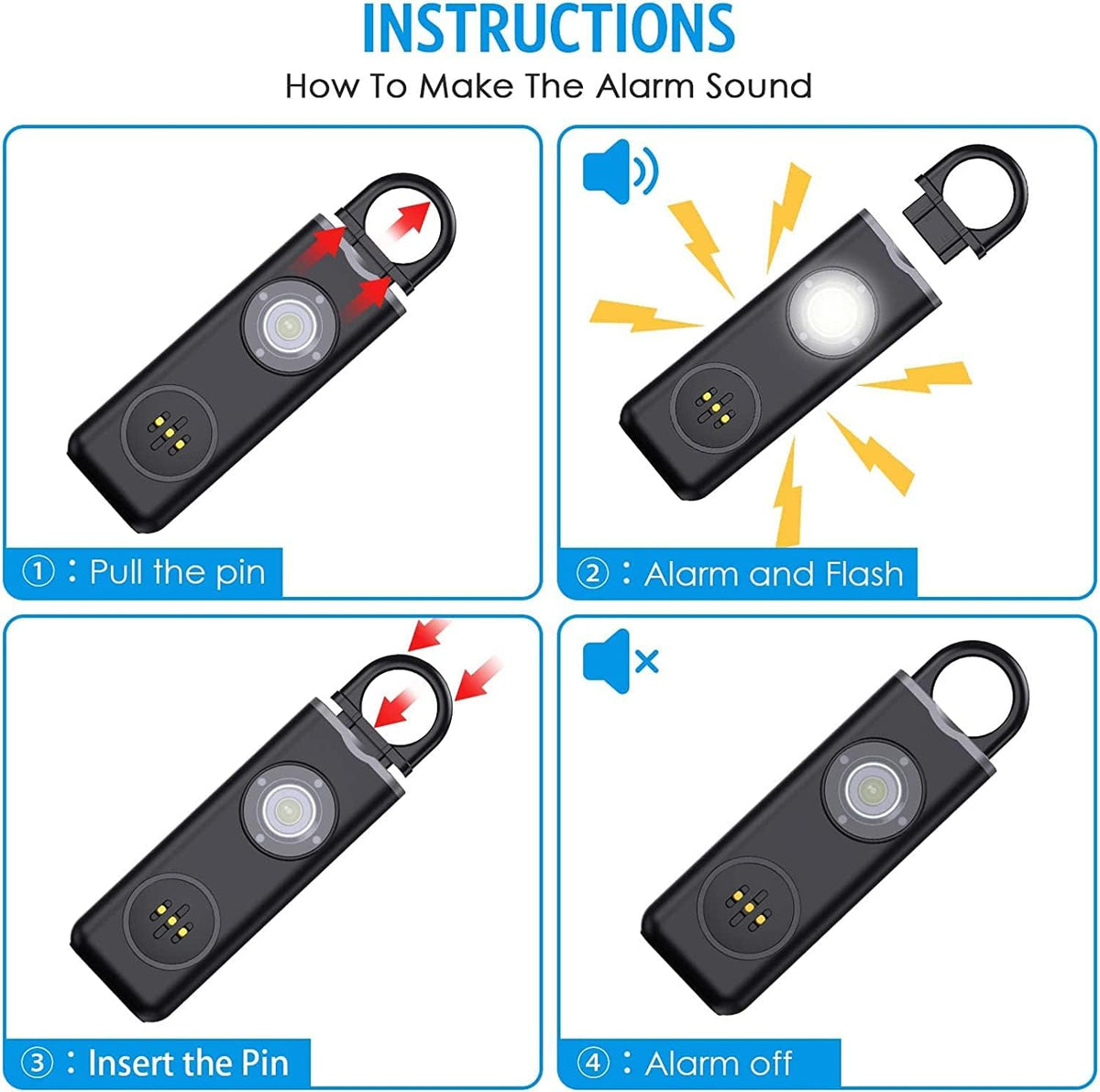 Persoonlijk alarm sleutelhanger