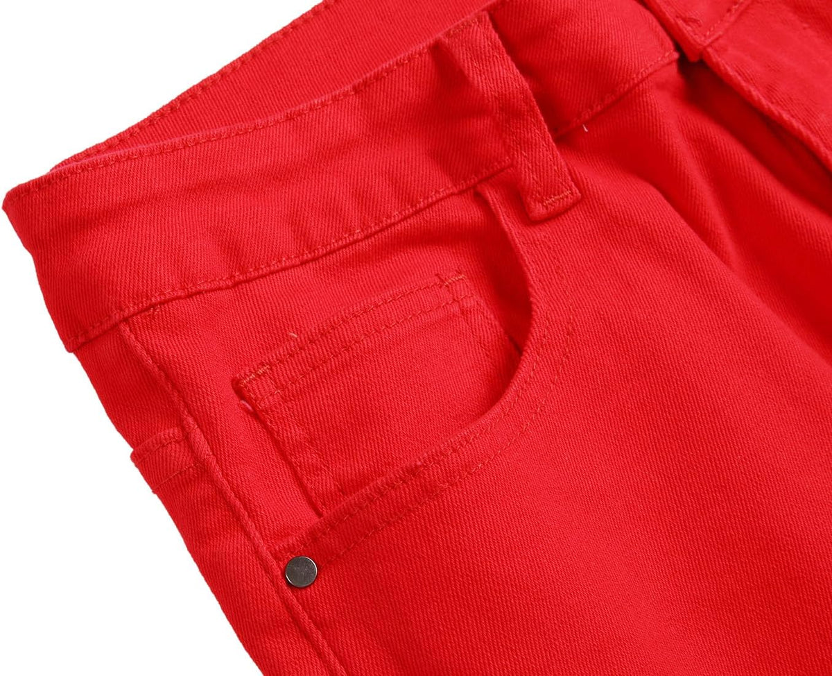 Heren slim-fit ripped jeans