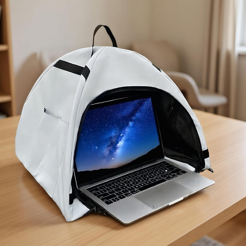 Laptop zonnescherm – vouwbare antireflectie privé tent voor 13–16" apparaten