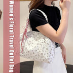 Bow duffle bag – grote canvas weekendtas met lintenaccent