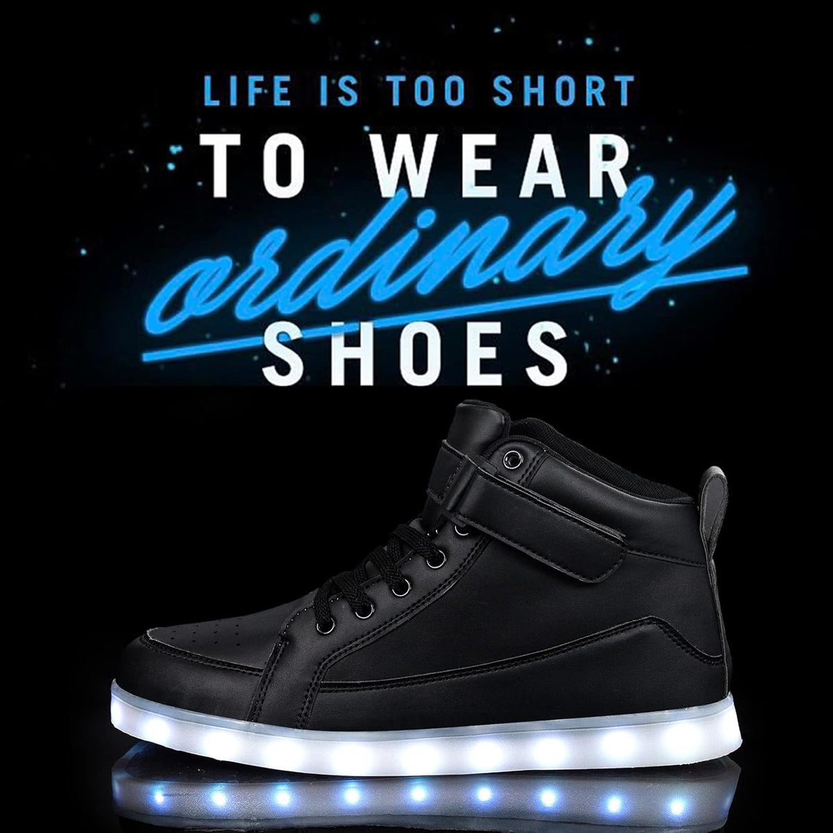 LED sneakers met oplaadbare verlichting