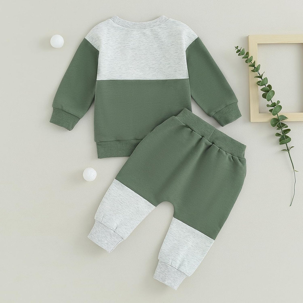 Baby jogger set winter – contrast sweatshirt en broek