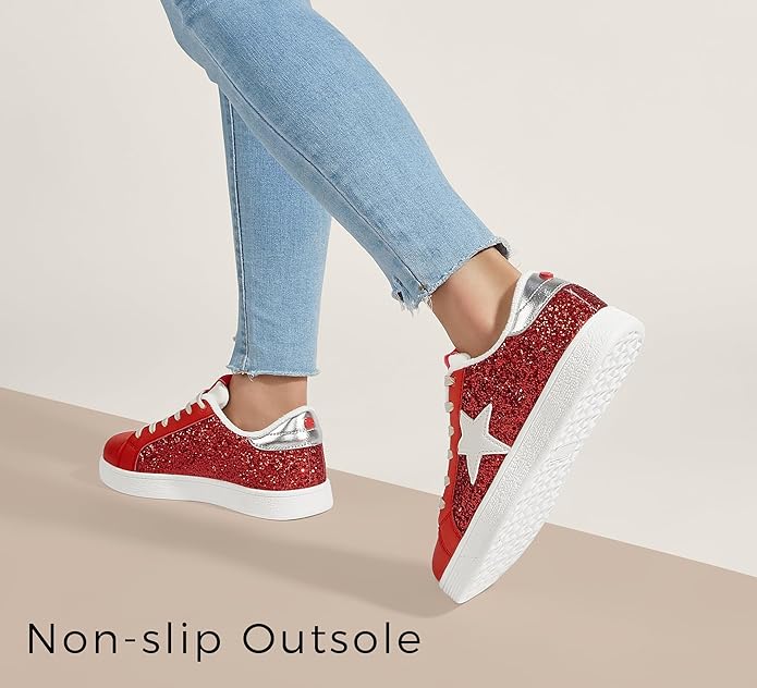 Sprankelende ster glitter sneakers