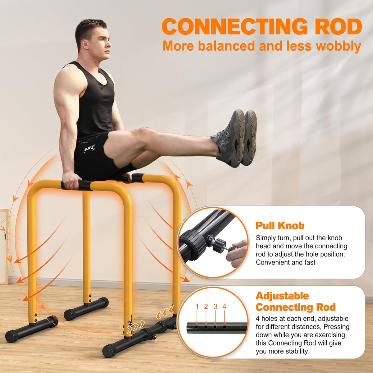 Dipstation en push-upstand voor thuisfitness