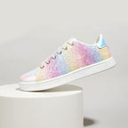 Sprankelende lace-up mode dames sneakers