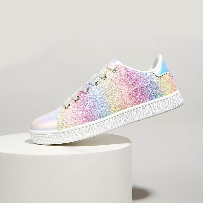 Sprankelende lace-up mode dames sneakers