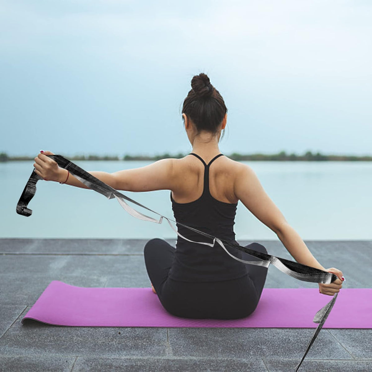 Yogaband met 12 lussen