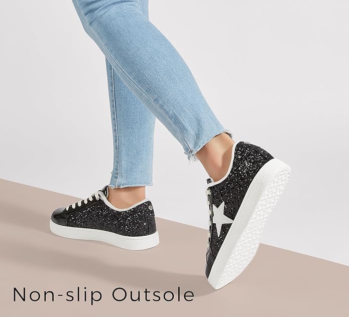 Sprankelende ster glitter sneakers