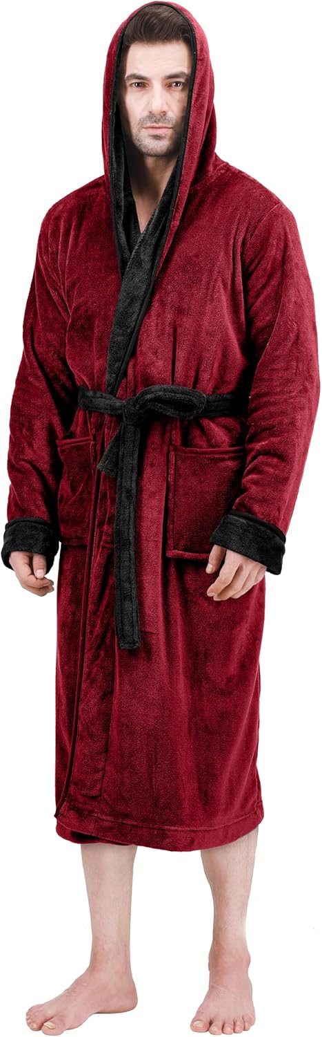 Heren fleece badjas