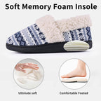 Winterse gebreide pantoffels