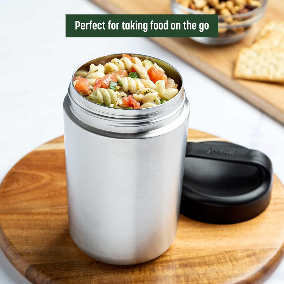 RVS warmhoud voedselcontainer met handvat