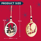 Rendier & kerstman ornamenten set