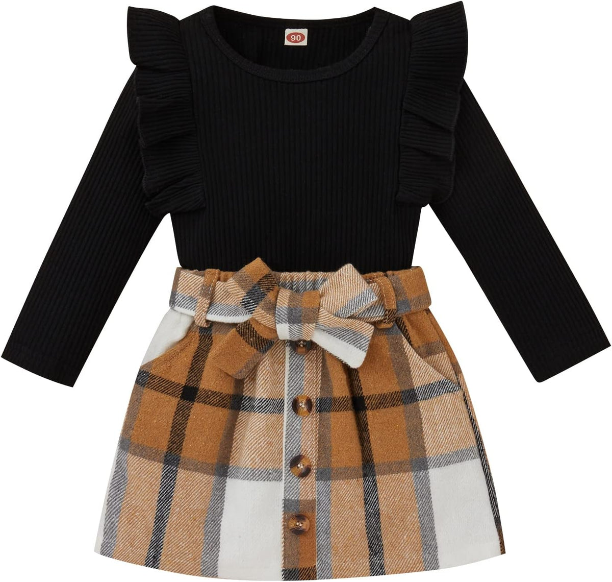 Baby winterset – gebreide coltrui en rokjesset
