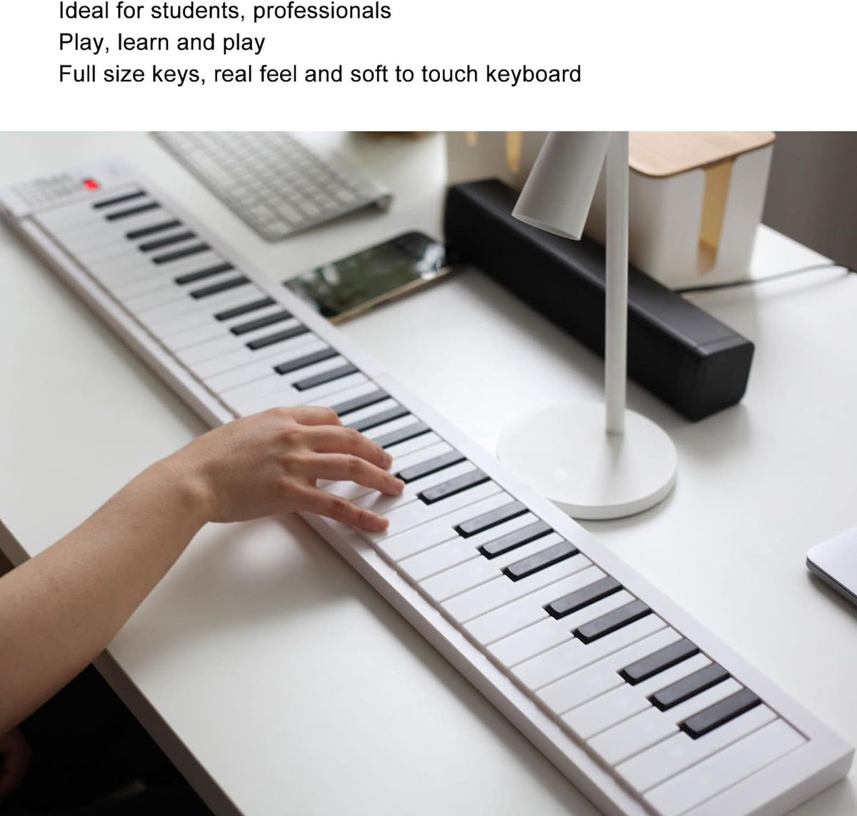 61-toets opvouwbare digitale piano met opname- en afspeelfunctie