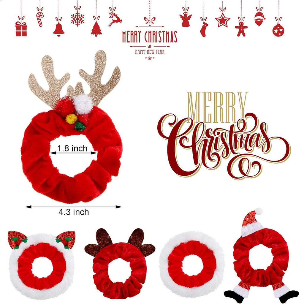 10-Delige kerst scrunchie set