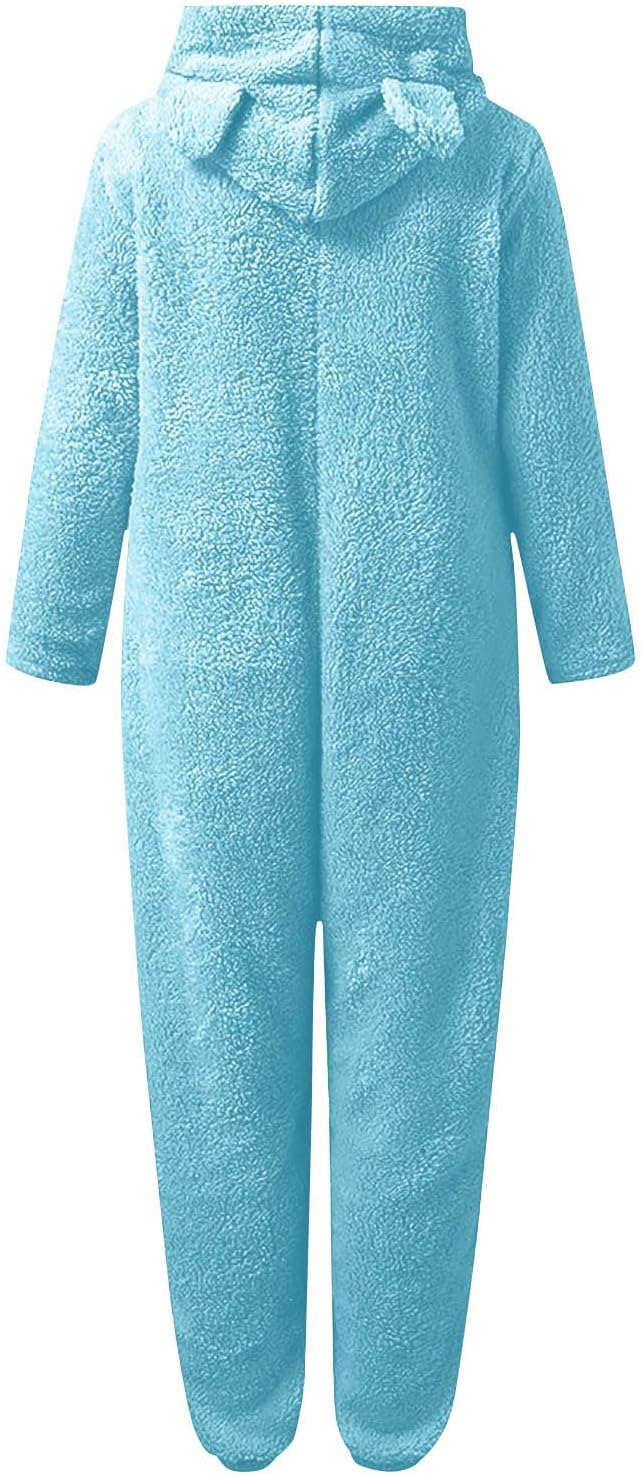 Sherpa Fuzzy Onesie met Capuchon