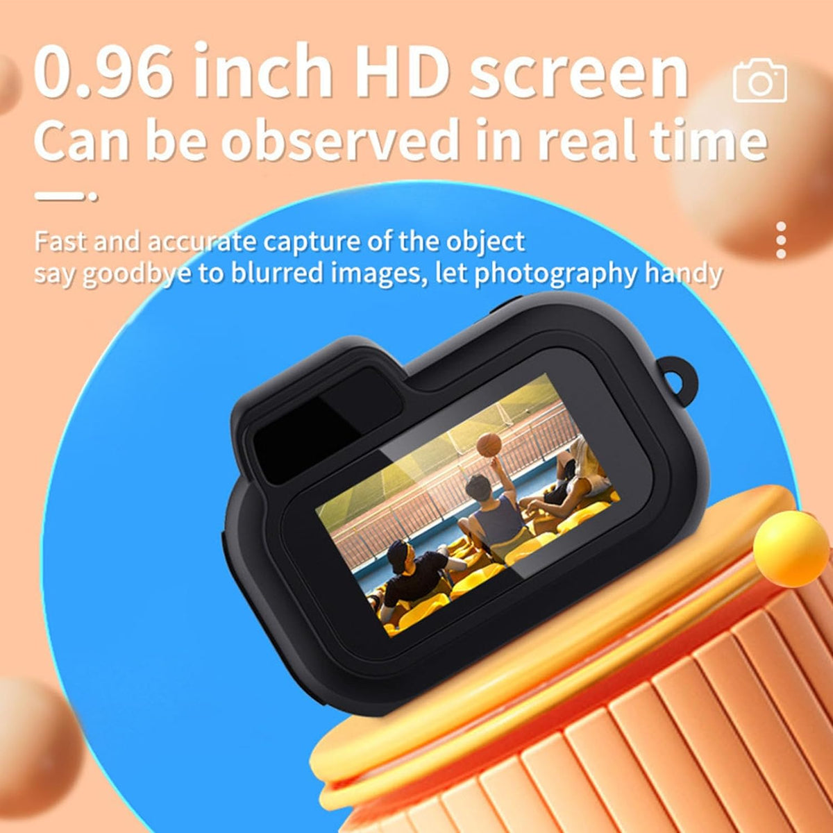 Mini digitale camera 1080P kleuren scherm en 100 minuten batterij