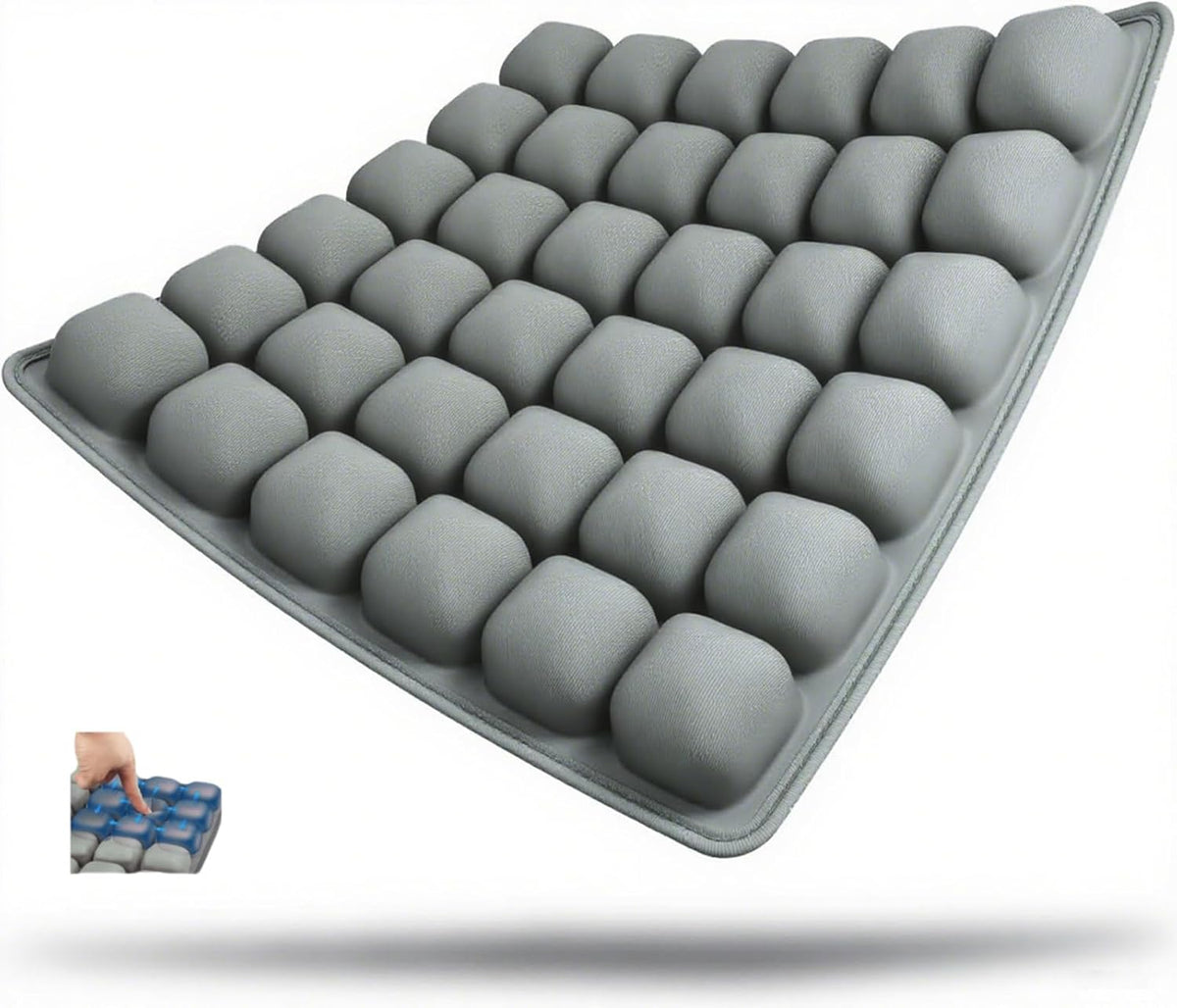 Opblaasbaar reisstoel kussen met ergonomische drukverlichting
