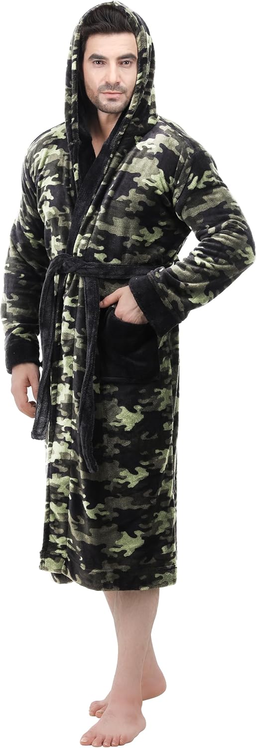 Heren fleece badjas