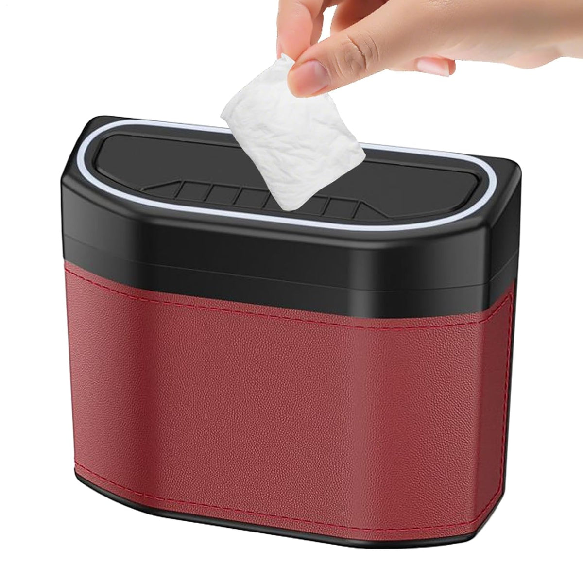 Geuroverproof auto vuilnisbak met touch light