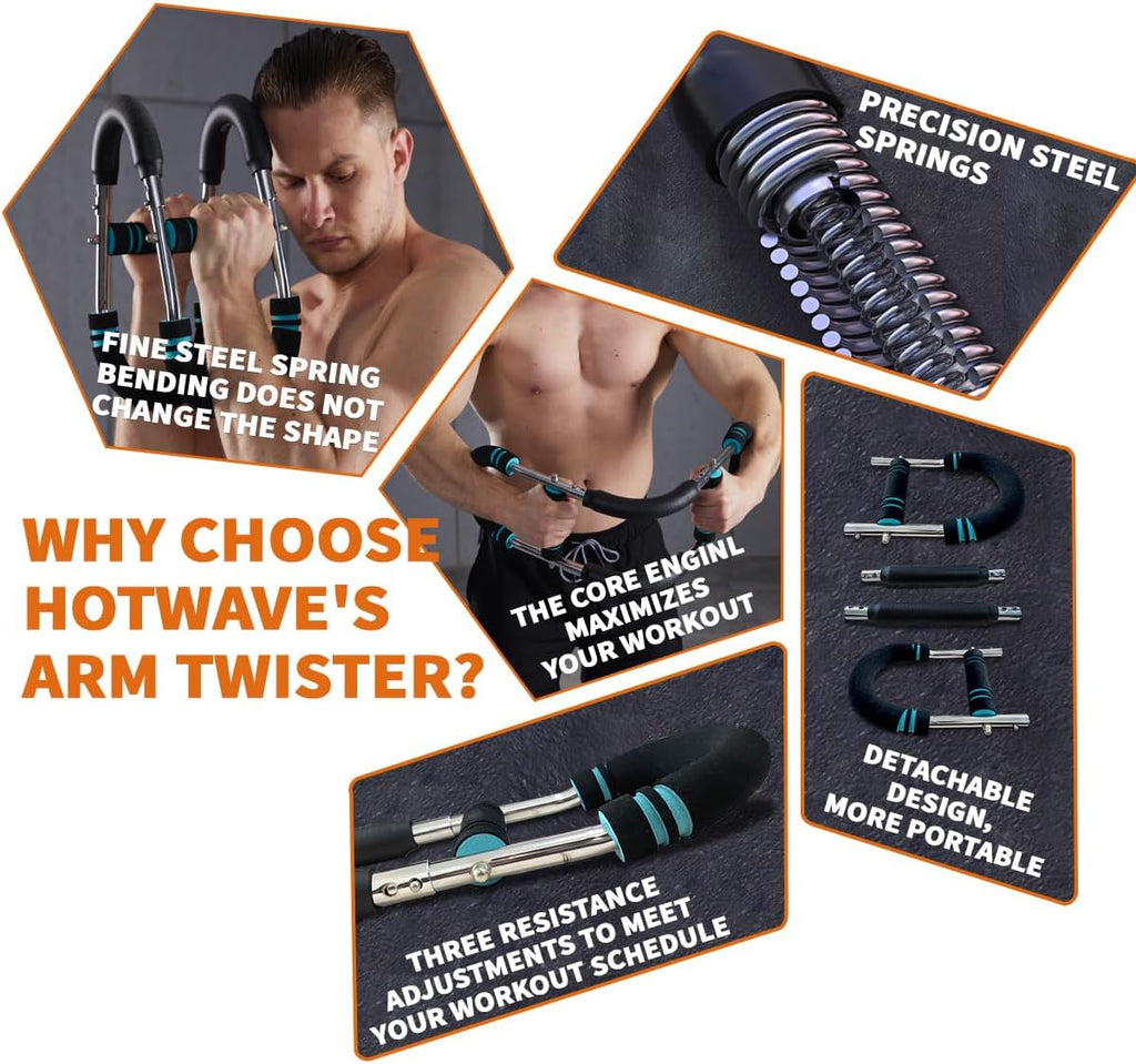Verstelbare spring workout bar Twister arm exerciser
