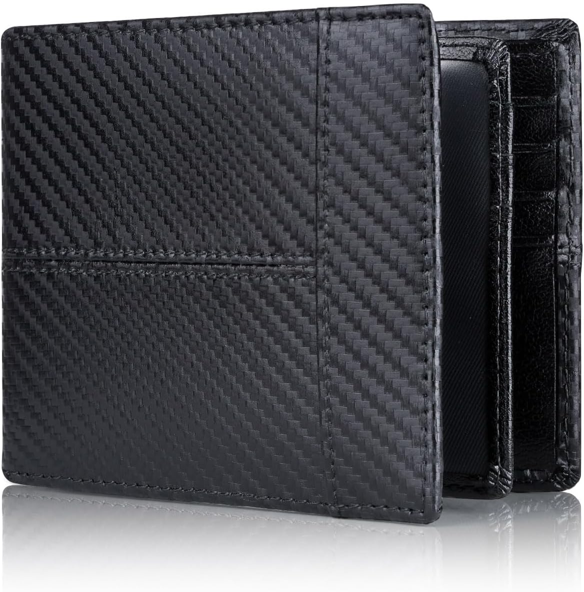 RFID-Blocking leren bifold portemonnee voor mannen — afbeelding 3