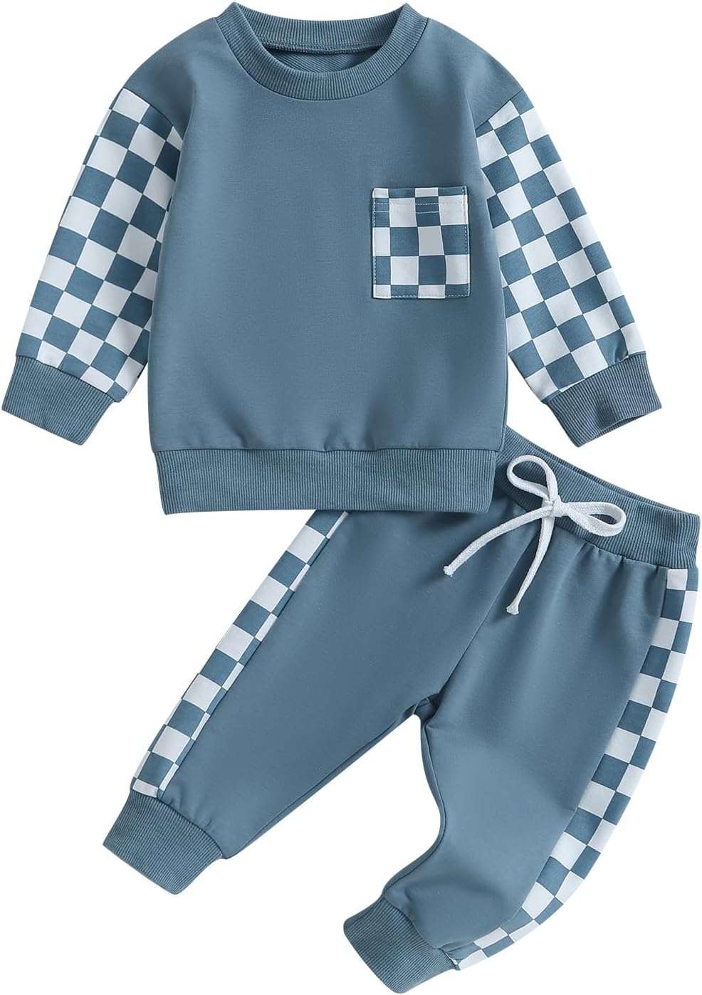 Baby jogger set winter – contrast sweatshirt en broek