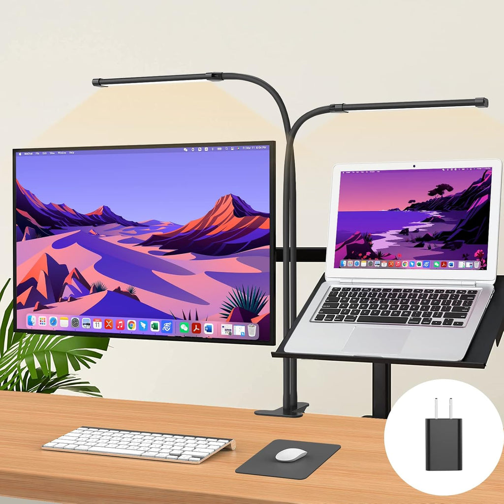 77 LED bureau klem lamp met 70cm flexibele hals