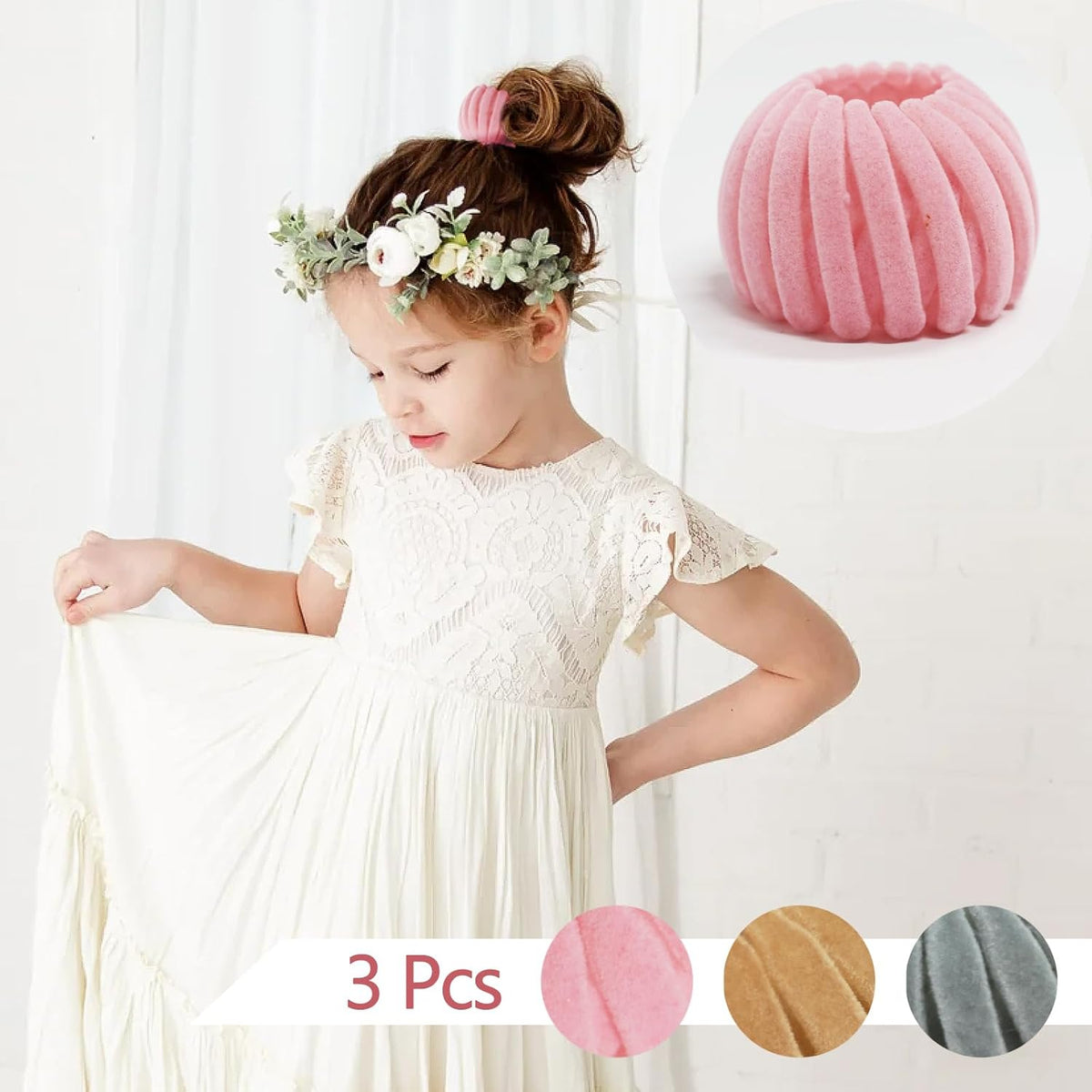 Vogelnest haarclips - set van 3 — afbeelding 10