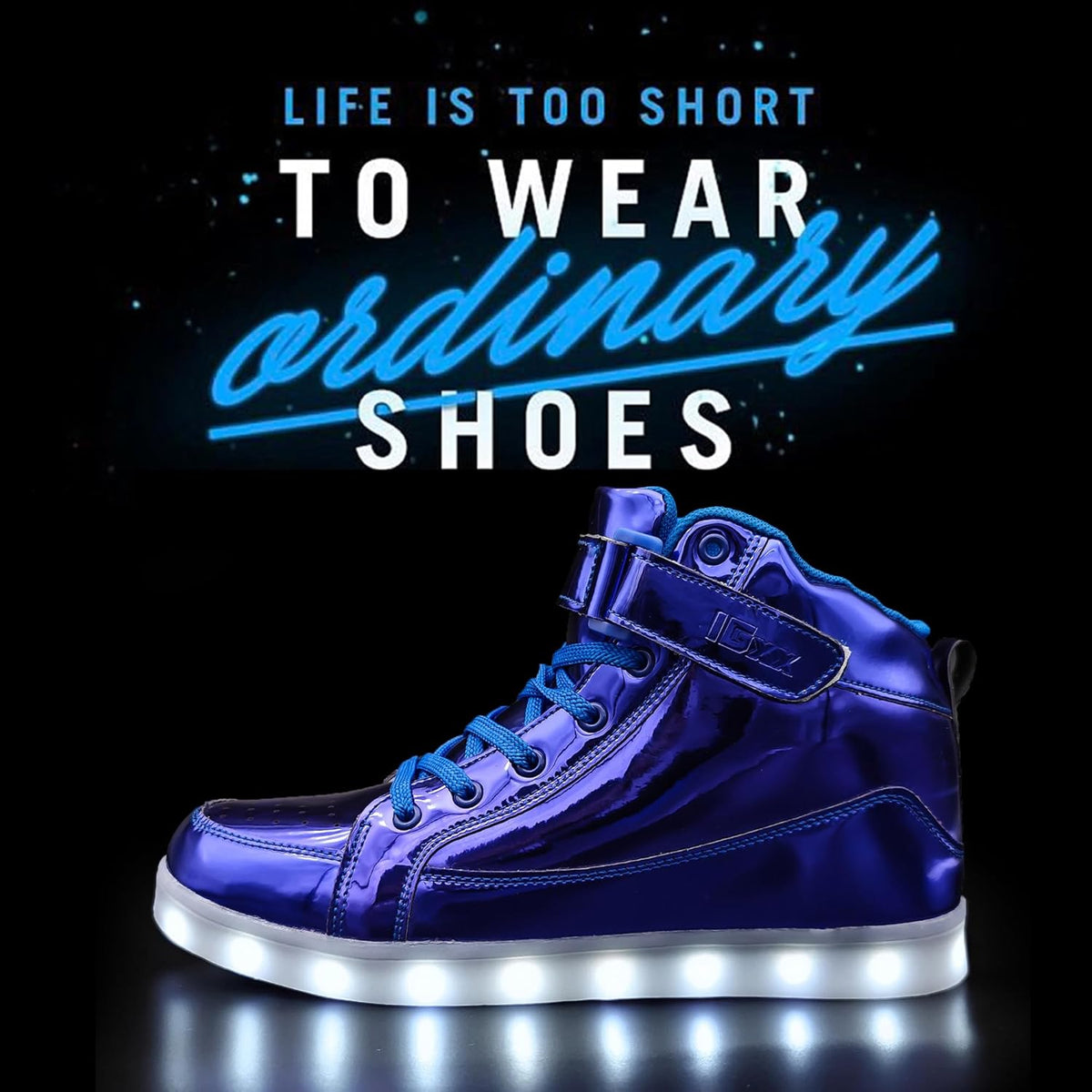 LED sneakers met oplaadbare verlichting