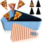Herbruikbare pizza-opslagcontainer met 2 schalen