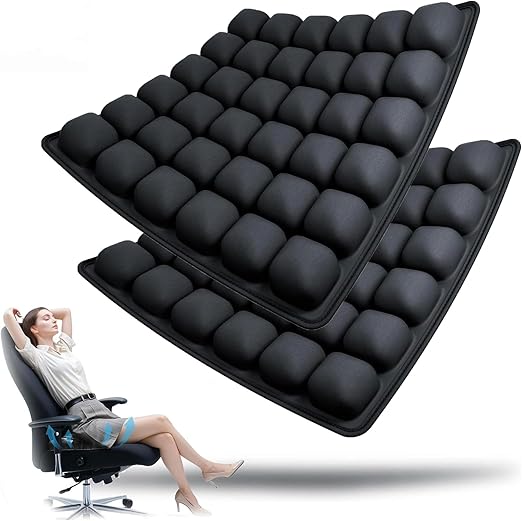 Opblaasbaar reisstoel kussen met ergonomische drukverlichting