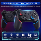 Draadloze switch-controller met hall effect joysticks en turbo-functie