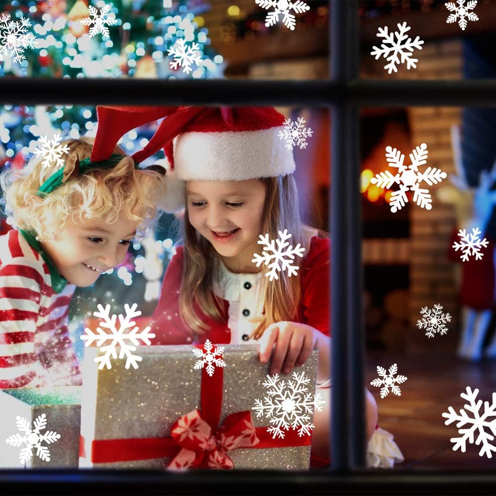 Sneeuwvlok kerst raamstickers