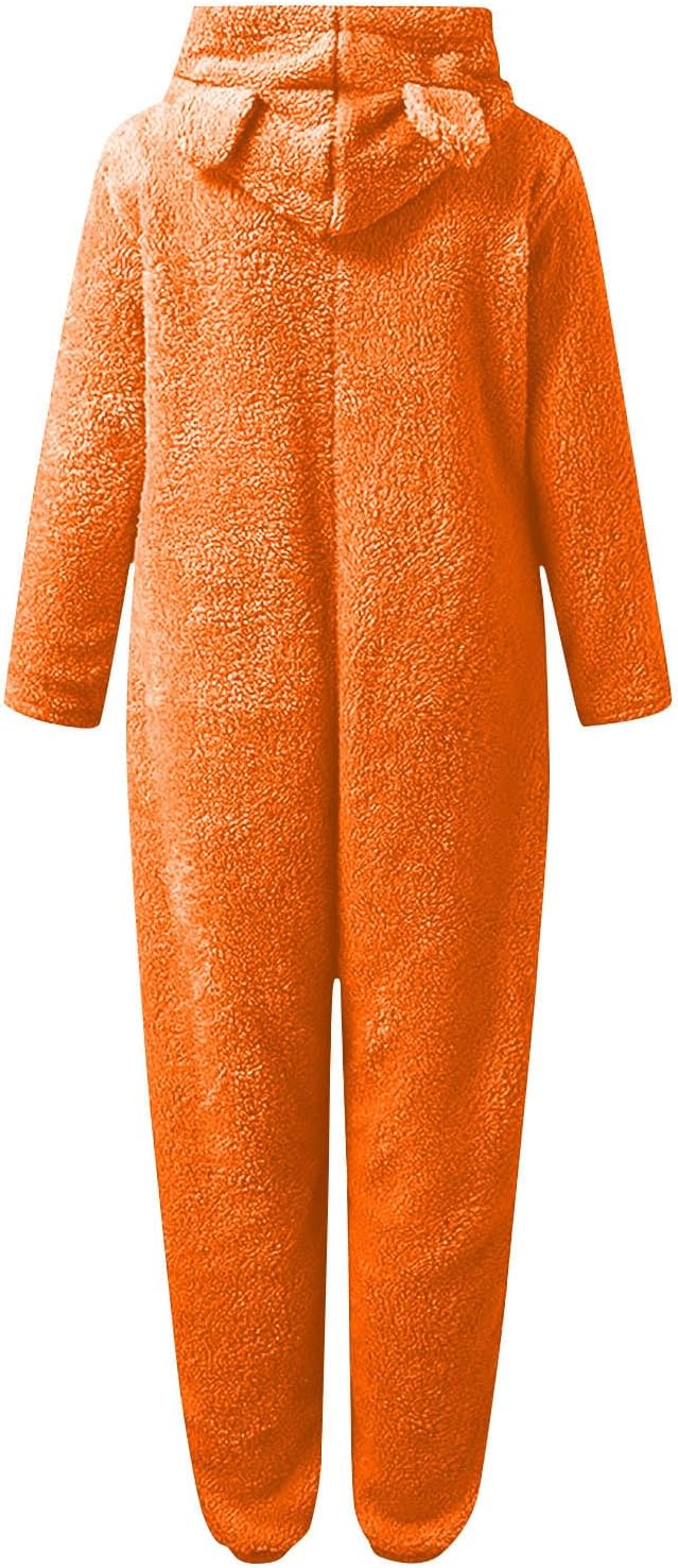 Sherpa Fuzzy Onesie met Capuchon