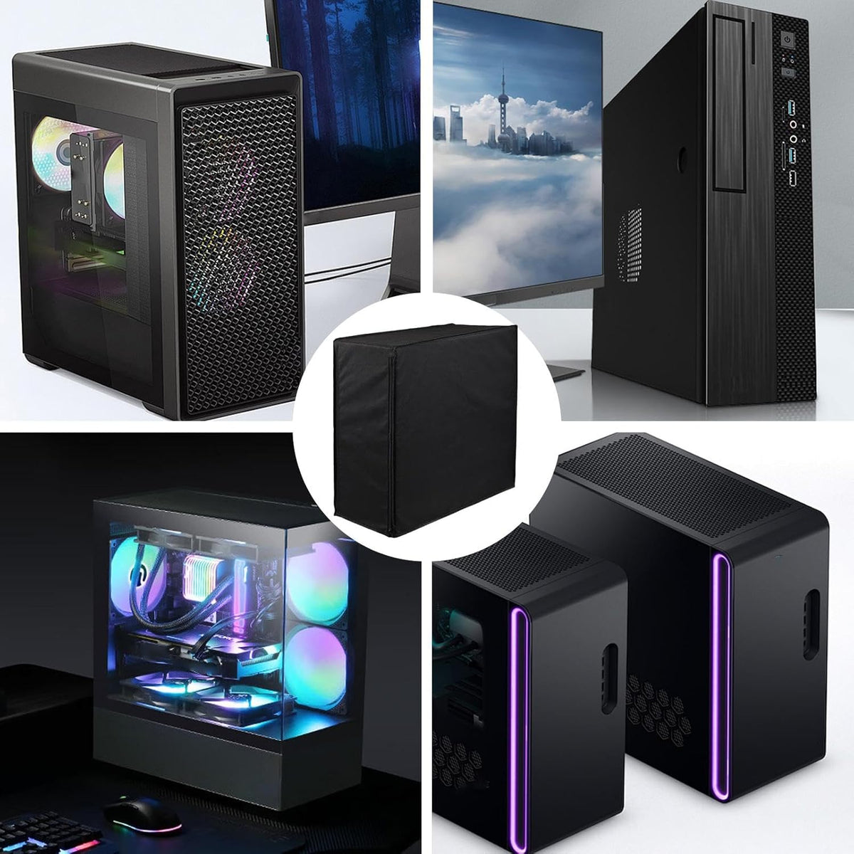 Computer CPU stofhoes met ritsen