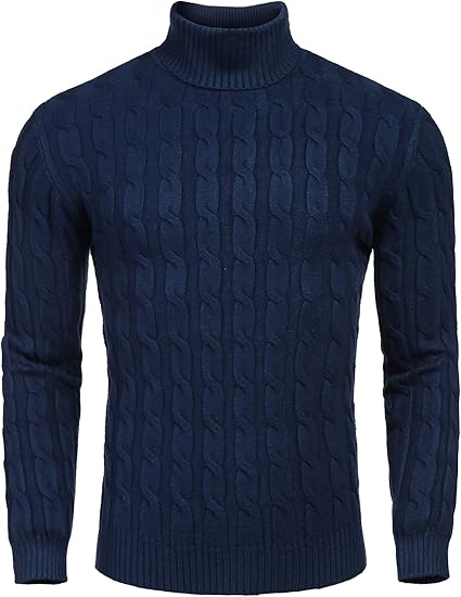 Casual gebreide heren coltrui
