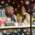 Sneeuwvlok kerst raamstickers