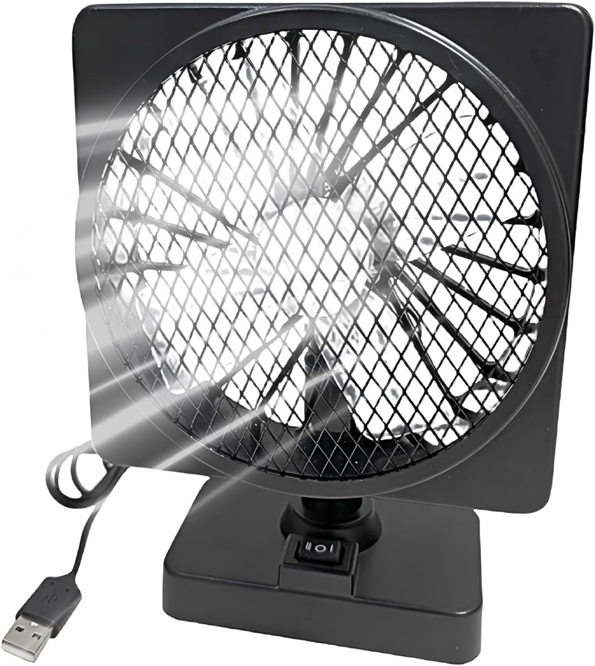 12V USB luchtcirculator auto koelventilator met 360° rotatie