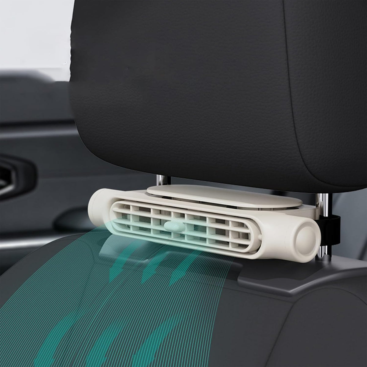 3 snelheden USB auto koelventilator & hoofdsteun bevestiging