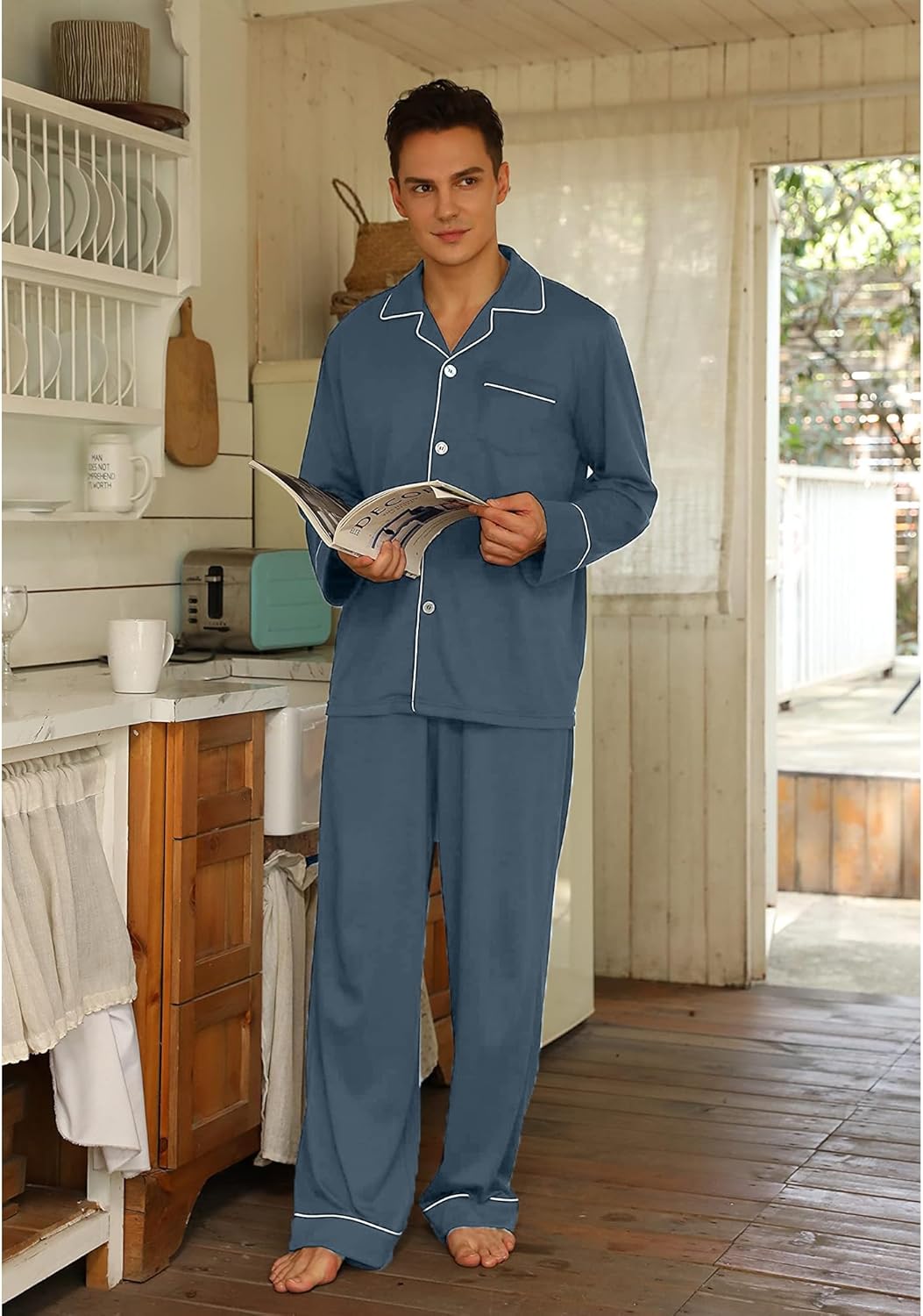 Katoenen heren pyjama