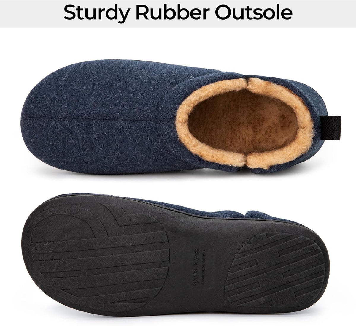 Warme winter pantoffels voor heren